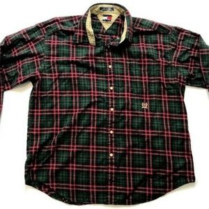 VTG Tommy Hilfiger Plaid Button Down Size(XL)